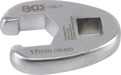 Bgs Hahnenfußschlüssel - Innenvierkant 10 mm (3/8) - SW 17 mm [Hersteller-Nr. 1756-17] von BGS