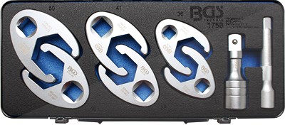 Bgs Hahnenfußschlüssel-Satz - Vierkant 1/2 / 20 mm (3/4) - 8-tlg. [Hersteller-Nr. 1759] von BGS