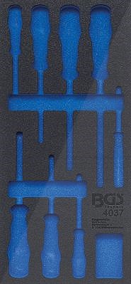Bgs Werkstattwageneinlage 1/3 - leer - für Art. 4037 [Hersteller-Nr. 4037-1] von BGS
