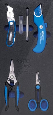 Bgs Werkstattwageneinlage 1/3: Messer- und Scheren-Satz - 6-tlg. [Hersteller-Nr. 4096] von BGS
