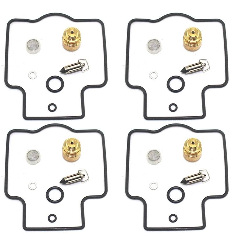 BGTR 4er-Set Hochwertiges Reparaturset for Motorradvergaser, Schwimmende Nadeldichtung, Vergaser-Umbauteile, Kompatibel Mit ZXR750H, ZXR750J, ZXR750L, ZX750J, ZXR ZX 750, ZXR750, ZX750 HJL von Afarin