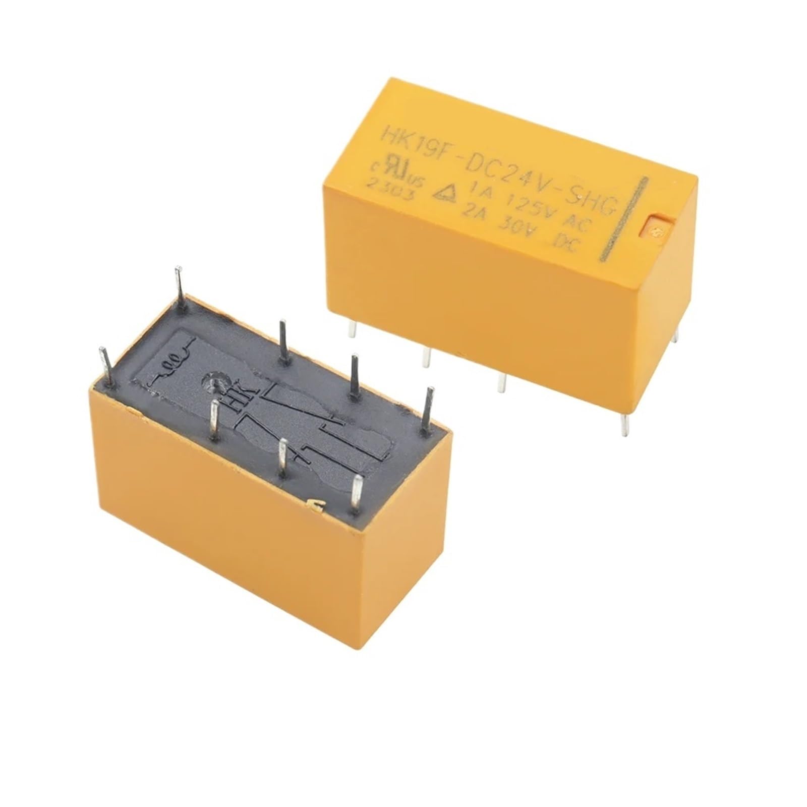1/3/5 Stücke Relais HK19F-DC3V-SHG HK19F-DC5V-SHG HK19F-DC9V-SHG HK19F-DC12V-SHG HK19F-DC24V-SHG 8PIN(3PCS,24V HK19F-DC24V-SHG) von BGZHTMG