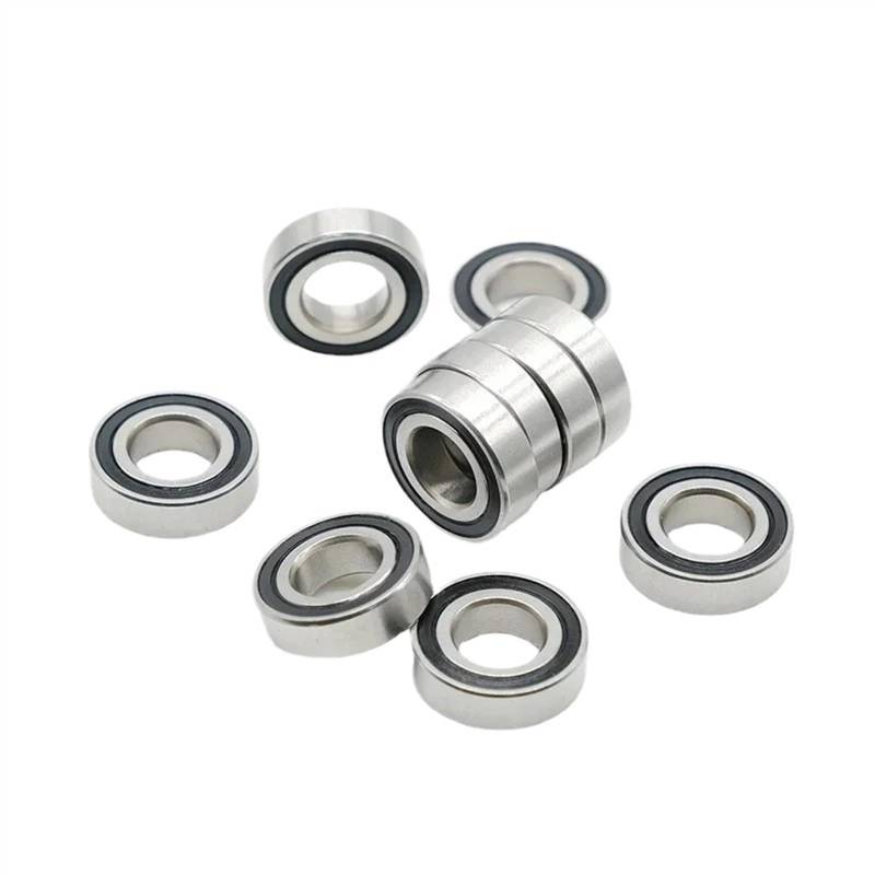 1 stücke Angeln rad tropf rad linie tasse miniatur S687-2RSW4 edelstahl lager 7 * 14 * 4mm gummi dichtung abdeckung von BGZHTMG