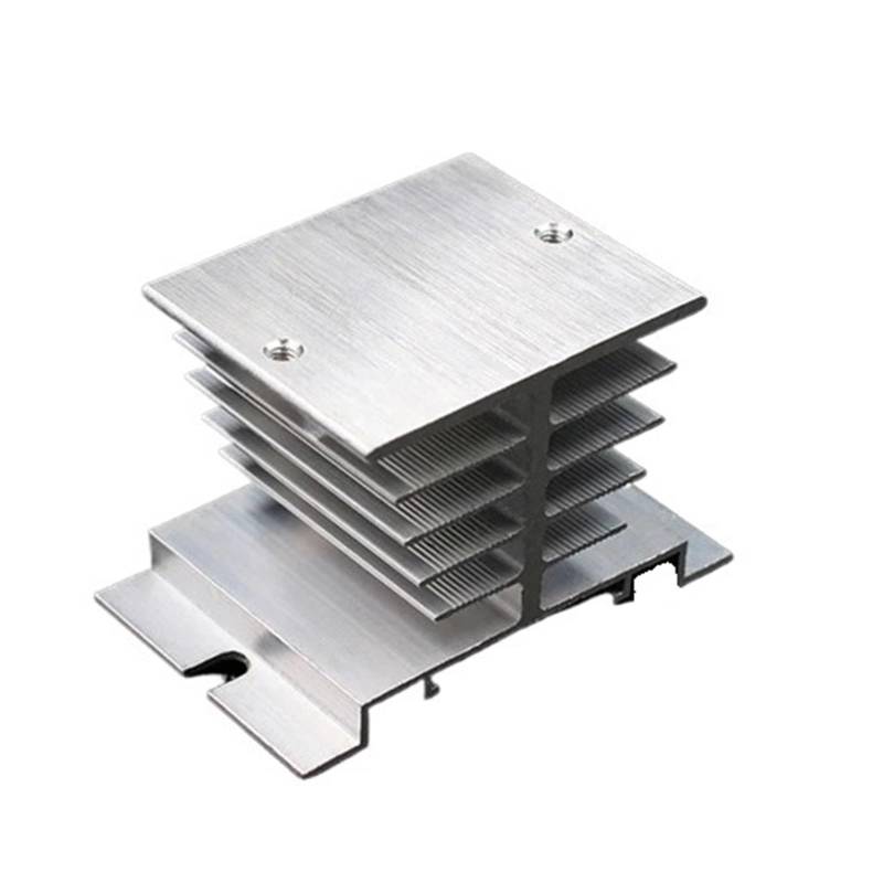 1PC 10A-150A Solid State Relais SSR DA AA DD Aluminium Lamellen Einphasige Aluminium Kühlkörper Ableitung Kühler schiene Montage(Single SSR 10-40A) von BGZHTMG