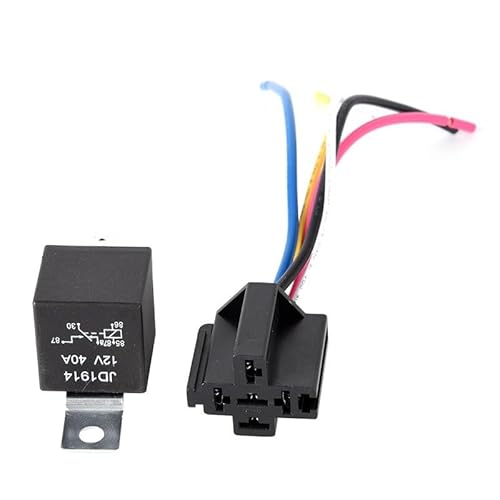 1PC Wasserdichte Automotive Relais 12V 5pin 5P 40A Auto Relais Mit Schwarz Rot Kupfer Terminal Auto relais Mit Relais Sockel 1PC Wasserdichte Automotive Relais 12V 5pin 5P 40A Auto Relais Mit Schwarz Rot Kupfer Terminal Auto relais Mit Relais Sockel von BGZHTMG
