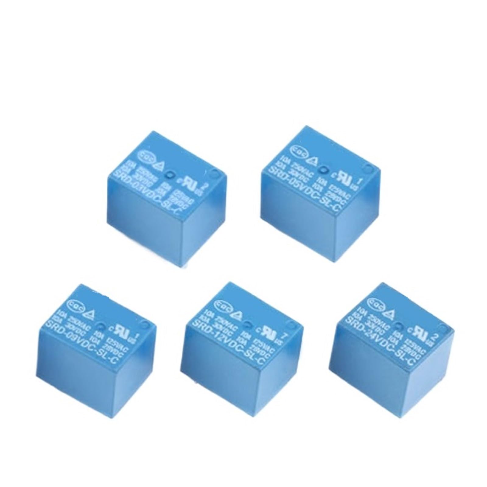 2 Stücke Relais SRD-03VDC-SL-C SRD-05VDC-SL-C SRD-06VDC-SL-C SRD-09VDC-SL-C SRD-12VDC-SL-C 3V 5V 6V 9V 12V 24V 48V 10A 250VAC 5PIN(5V) von BGZHTMG