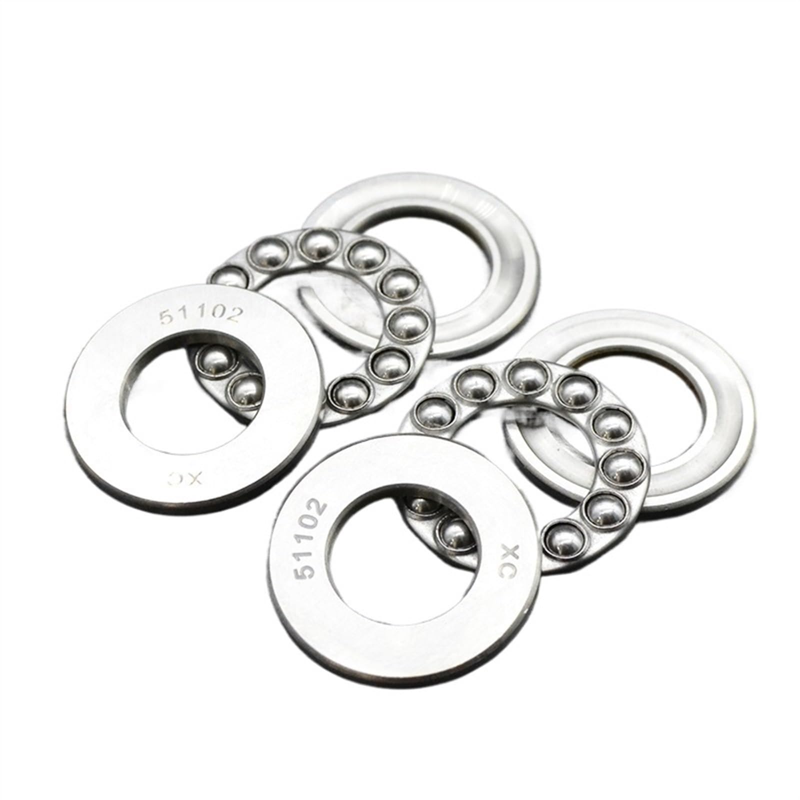 4 stücke plane axiallager 51100 51101 51102 51103 51104 51105 Flache axial-kugellager(2pcs 51101) von BGZHTMG