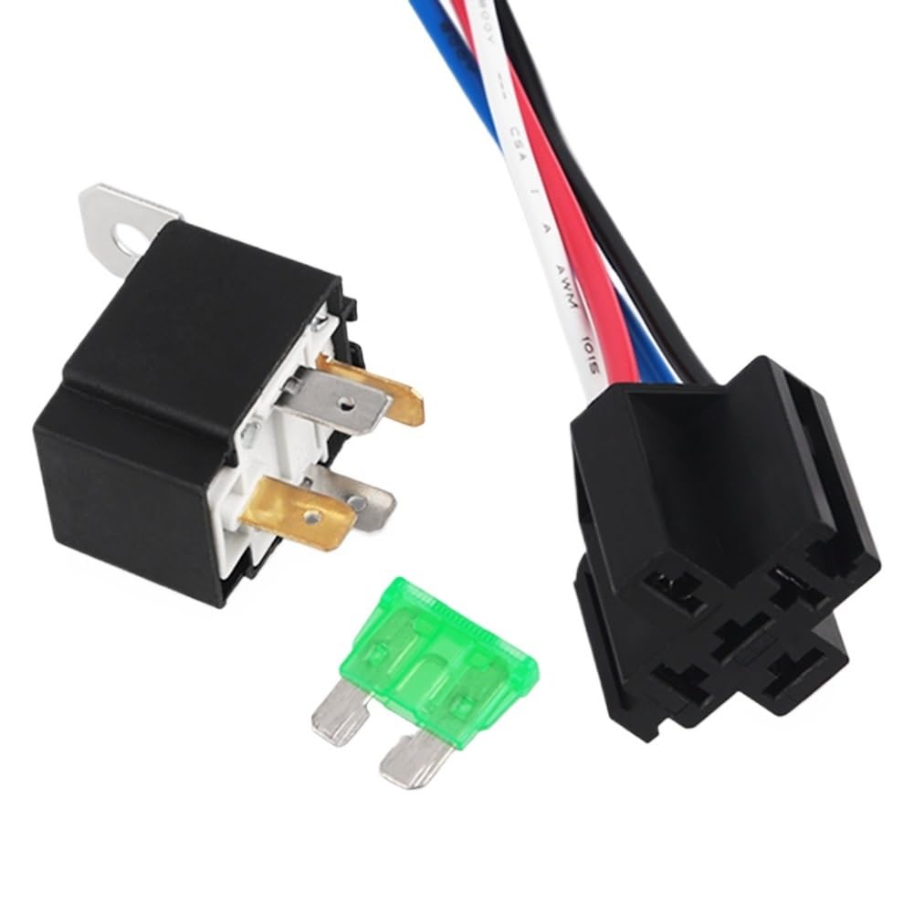 4PCS 12V 4pin 30A Wasserdichte Sicherung Relais Schalter Kabelbaum Set DC SPST Automotive Auto Relais Mit Relais sockel Relais Kit 4PCS 12V 4pin 30A Wasserdichte Sicherung Relais Schalter Kabelbaum Set DC SPST Automotive Auto Relais Mit Relais sockel Relais Kit von BGZHTMG