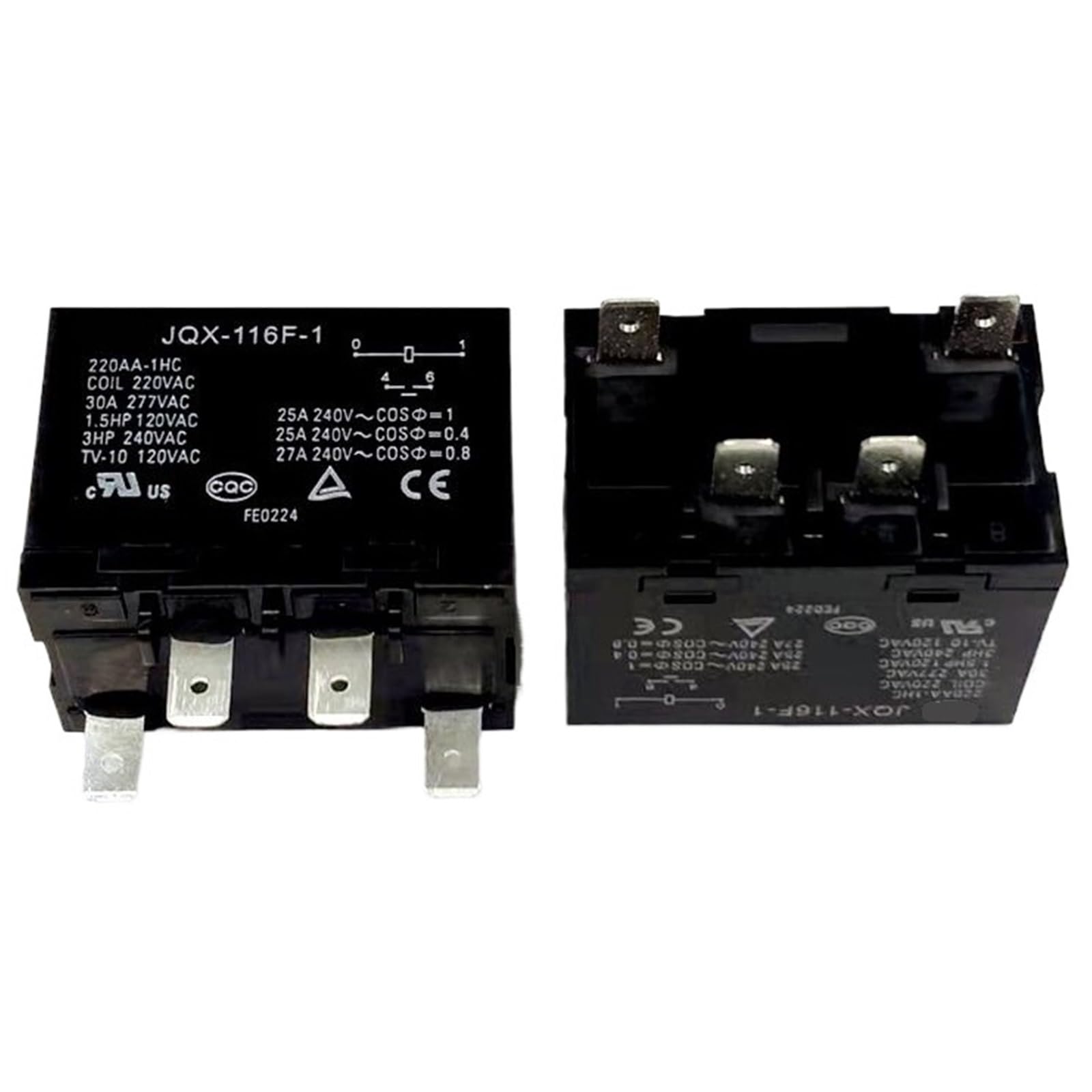 5/10 STÜCKE JQX-116F-1 220AA-1HC JQX116F1220AA1HC relais 4PIN(10PCS) von BGZHTMG