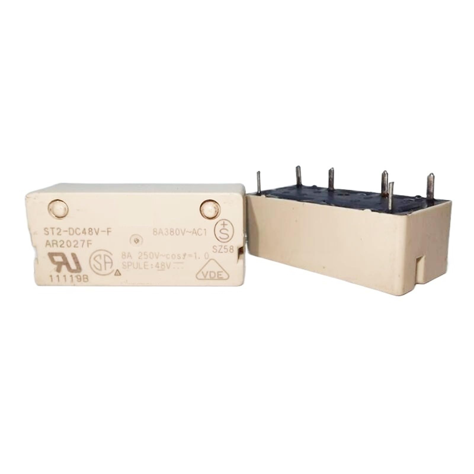 5/10 Stücke ST2-DC48V-F ST2-DC48VF 48VDC DC48V 48V 8A relais 6PIN(10PCS) von BGZHTMG