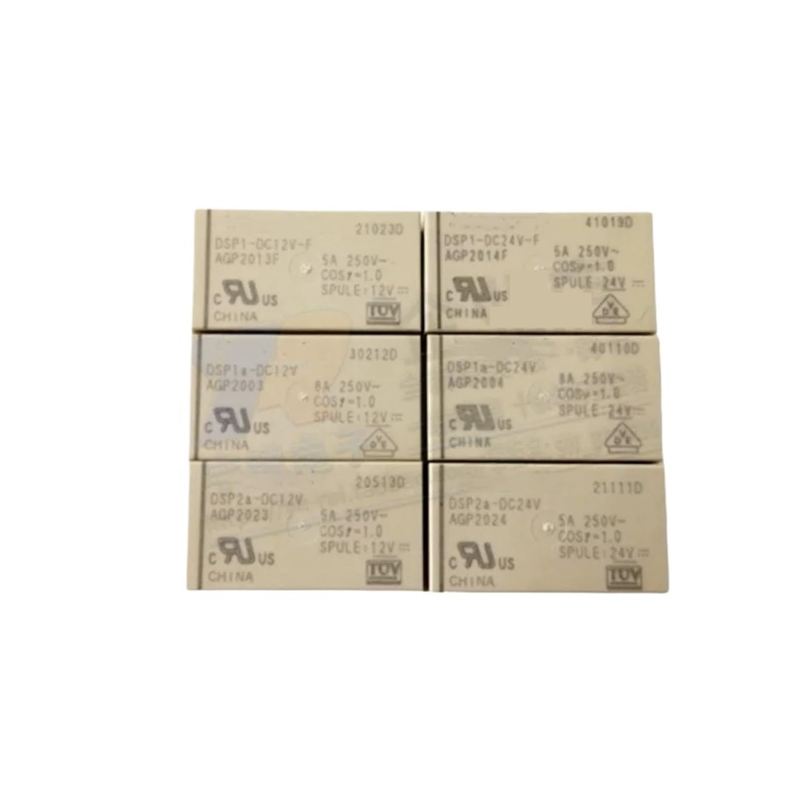 5 STÜCKE DSP1A-DC5V 12 V 24 V 4PIN 8A DSP2A-DC5V 12 V 24 V 6PIN 5A DSP1-DC5V DC12V DC24V-F 6PIN 5A RELAIS(DSP2A-DC12V 6PIN 5A) von BGZHTMG