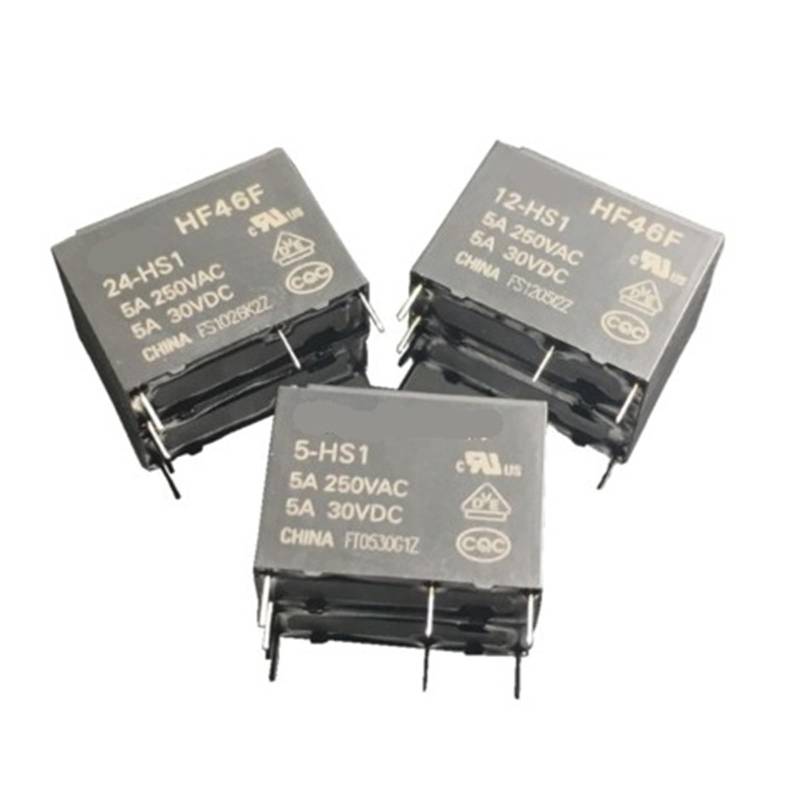 5 Stücke 4PIN HF46F-024-HS1 HF46F-012-HS1 HF46F-005-HS1 HF46F 24-HS1 5 12-5A250VAC Relais(HF46F-012-HS1) von BGZHTMG