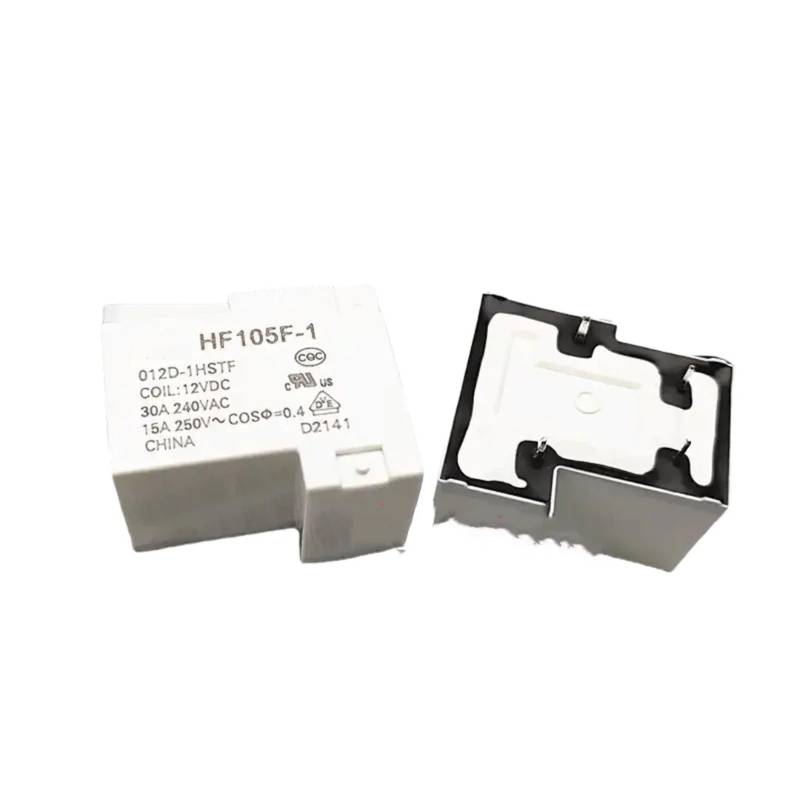 5 Stücke relais JQX-105F-1 012D-1HSTF DC12V HF105F-1-012D-1HSTF 30A Leistungsrelais 30A 240VAC 4Pin von BGZHTMG