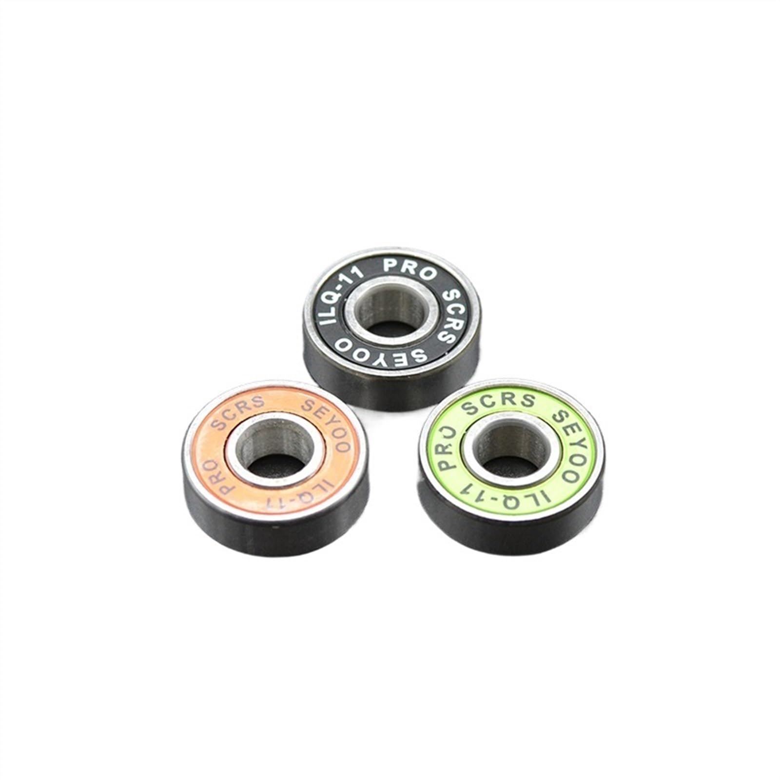 8 Stücke 608 2RS Lager ILQ-11 8x22x7 Grün Longboard Speed ​​Inline Skate Radlager Skate Scooter Glatte Skate Scooter Lager(8Pcs ILQ-11 Green) von BGZHTMG
