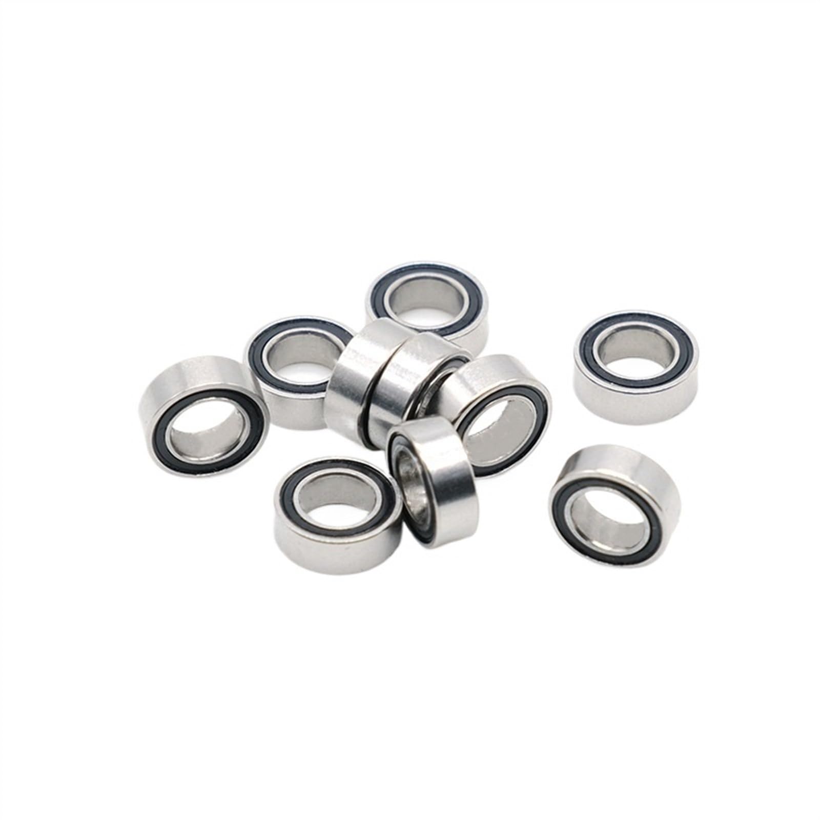 SMR74 RS Micro Edelstahl-Rillenkugellager 4 x 7 x 2,5 mm Gummidichtungsabdeckung(10PCS) von BGZHTMG