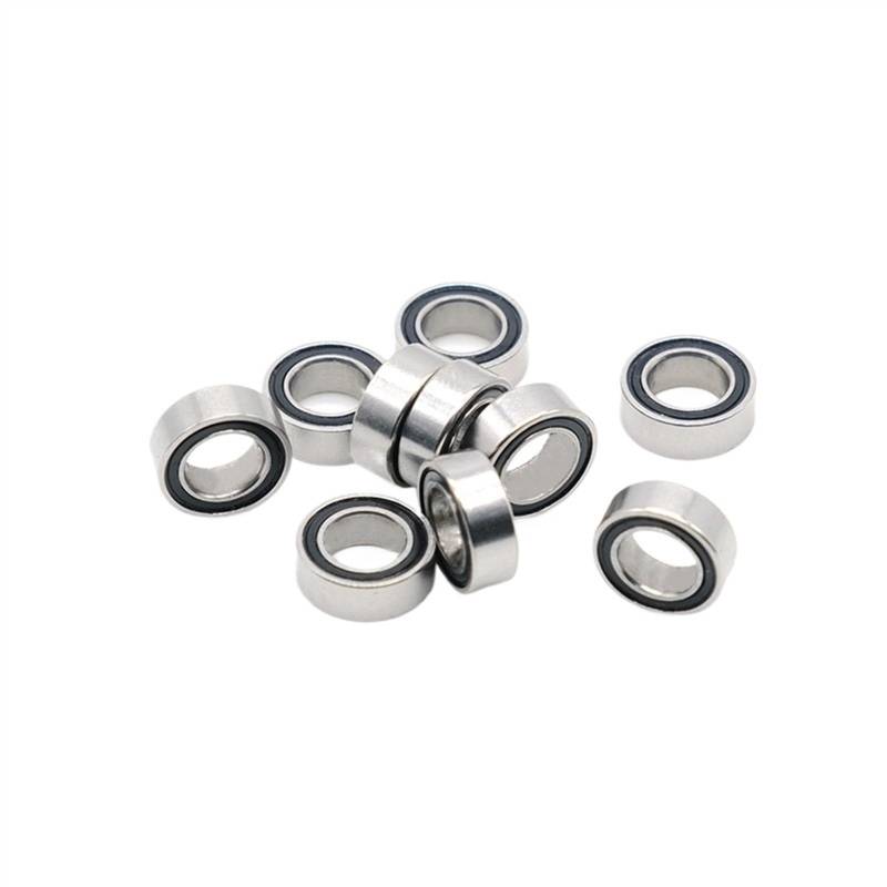 SMR74 RS Micro Edelstahl-Rillenkugellager 4 x 7 x 2,5 mm Gummidichtungsabdeckung(10PCS) von BGZHTMG