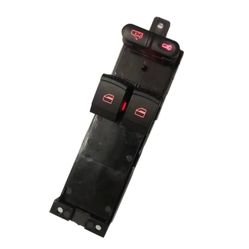 Fensterheberschalter Für VW Für Bora Für Golf Für Jetta MK4 1999 2000 2001 2002 2003 2004 2005 2006 2007 2 Tür Fensterheberschalter 1J3959857A Schalter Fensterheber(Red) von BHGMGEBLV