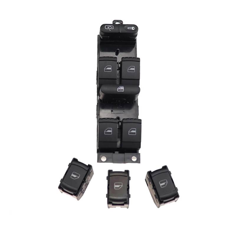 Fensterheberschalter Für VW Für Golf MK4 Für Jetta Für Bora Für Passat B5 2000 2001 2002 2003 2004 1J49598 Fenster Panel Master Control Schalter Schalter Fensterheber(Band3xSingle Control) von BHGMGEBLV
