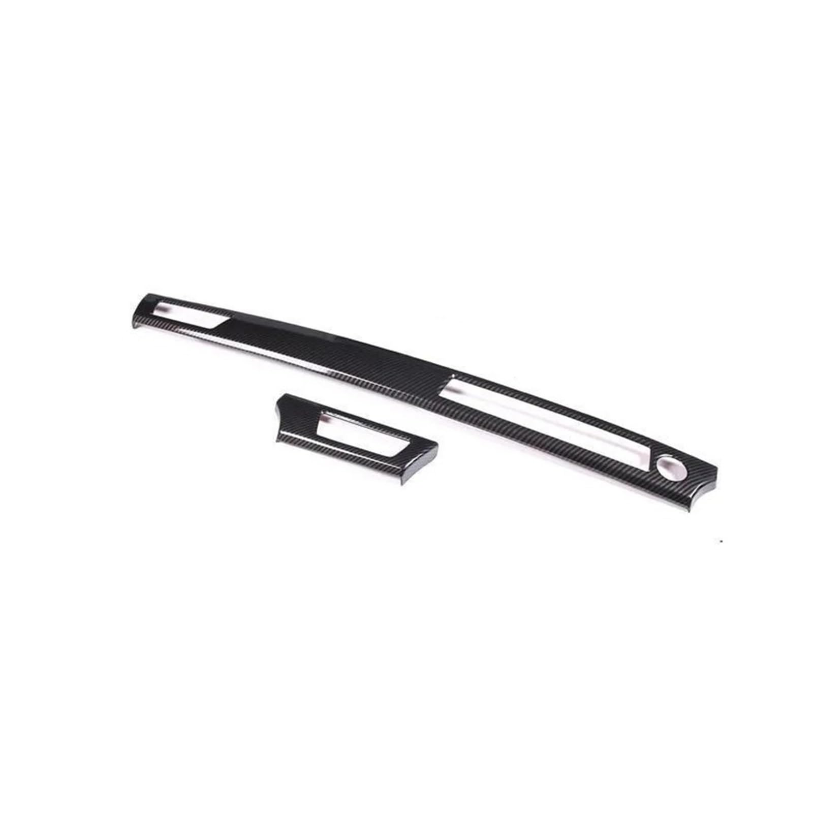 Mittelkonsolen-Abdeckung Für 3er E90 2005-2012 ABS-Kohlefaser-Innenraum-Armaturenbrett-Panel-Abdeckung Trim-Dekorationsaufkleber Autozubehör Armaturenbrett-Abdeckung(Matte Black) von BHGMGEBLV