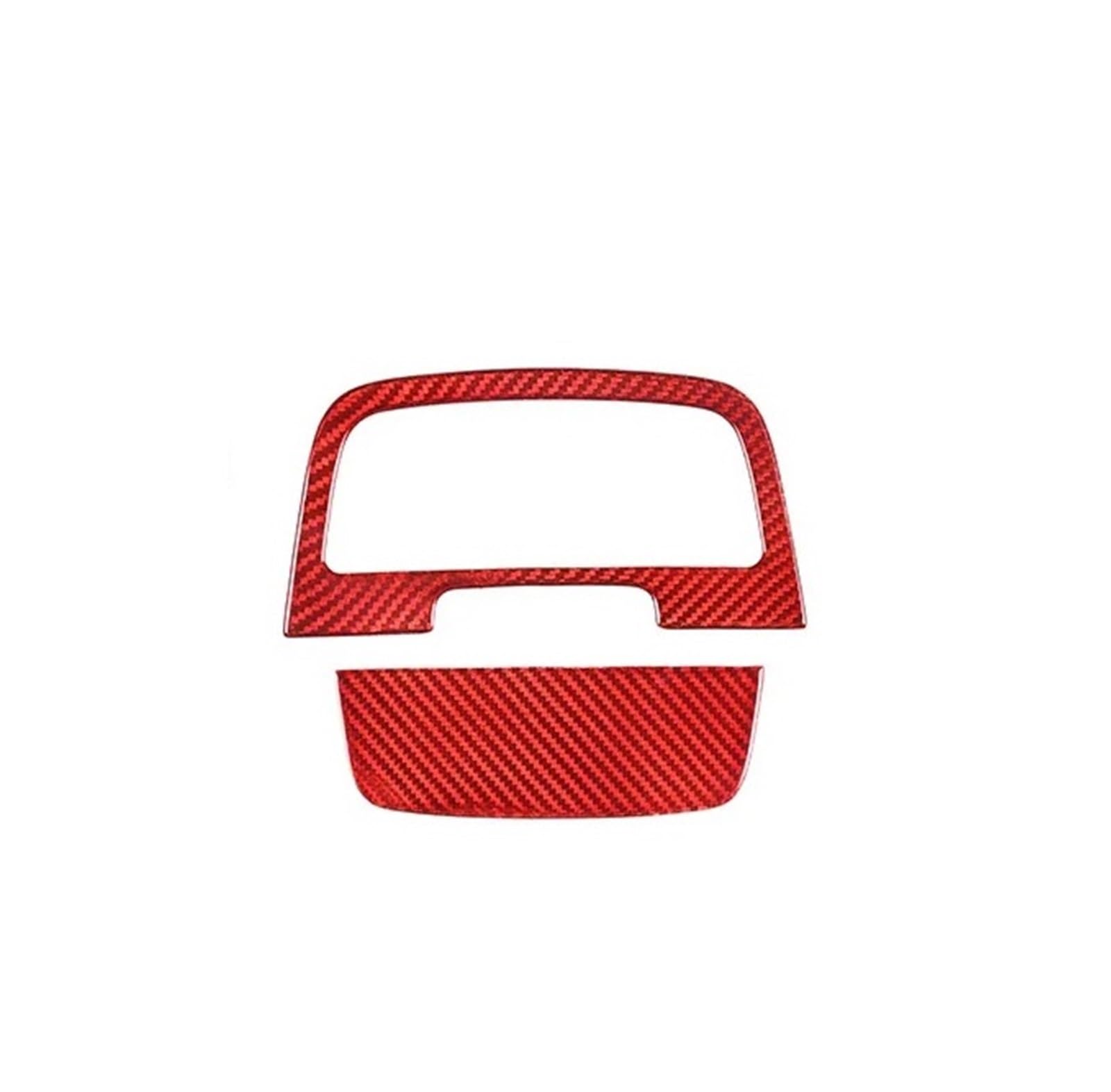 Mittelkonsolen-Abdeckung Für Cayenne 2018-2023 Real Carbon Fiber Auto Zentrale Steuerung Aschenbecher Panel Abdeckung Trim Aufkleber Auto Zubehör Armaturenbrett-Abdeckung(Style B Red) von BHGMGEBLV