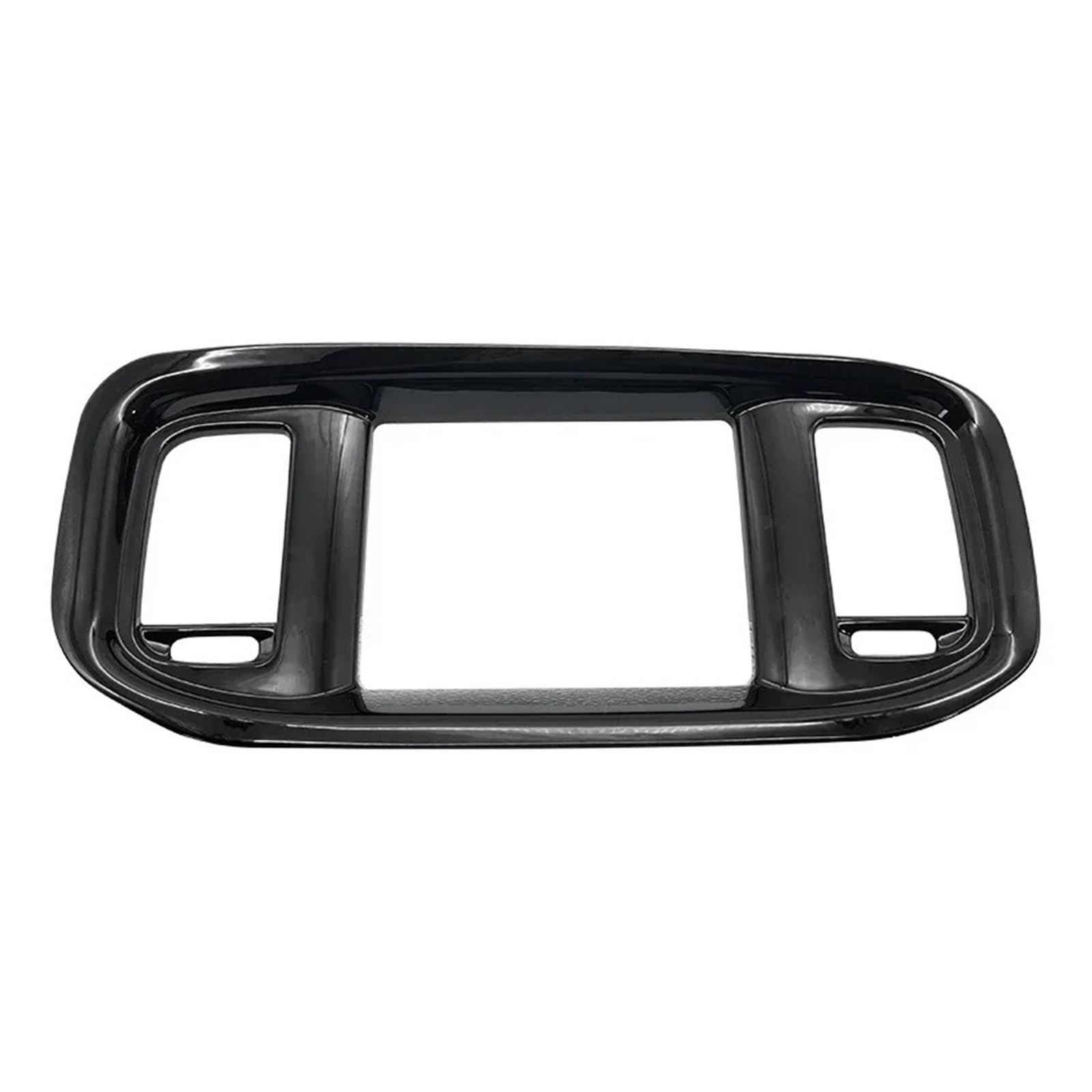 Mittelkonsolen-Abdeckung Für Dodge Für Charger 2016-2021 Carbon Fiber Dashboard Center Console Navigation Bildschirm Rahmen Abdeckung Trim Armaturenbrett-Abdeckung(Black) von BHGMGEBLV