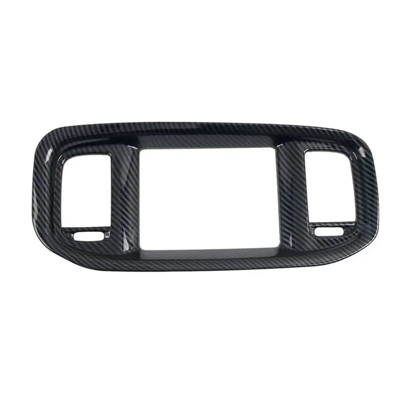 Mittelkonsolen-Abdeckung Für Dodge Für Charger 2016-2021 Carbon Fiber Dashboard Center Console Navigation Bildschirm Rahmen Abdeckung Trim Armaturenbrett-Abdeckung(Carbon Fiber Black) von BHGMGEBLV