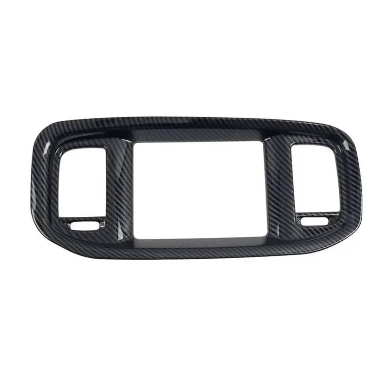 Mittelkonsolen-Abdeckung Für Dodge Für Charger 2016-2021 Carbon Fiber Dashboard Center Console Navigation Bildschirm Rahmen Abdeckung Trim Armaturenbrett-Abdeckung(Carbon Fiber Black) von BHGMGEBLV