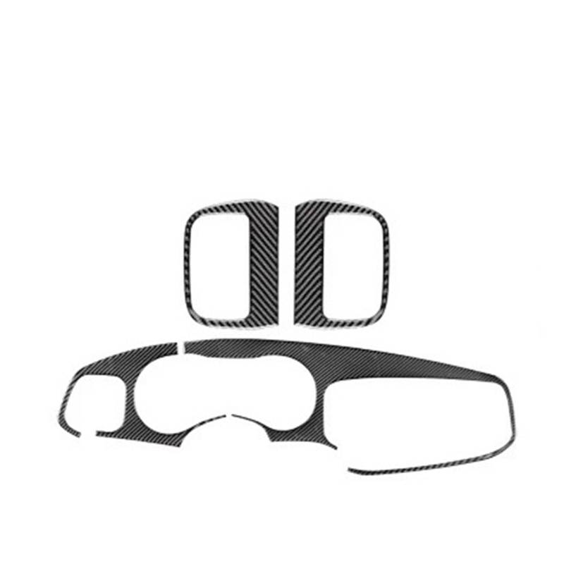 Mittelkonsolen-Abdeckung Für Dodge Für Ladegerät 2015 2016 2017 2018 2019 2020 2021 2022 Carbon Fiber Center Console Dashboard Zentrale Air Vent Panel Aufkleber Armaturenbrett-Abdeckung(P5) von BHGMGEBLV