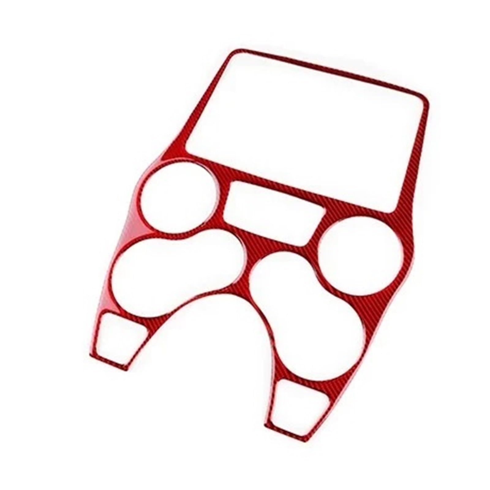 Mittelkonsolen-Abdeckung Für FIAT Für Panda 2003 2004 2005 2006 2007 2008 2009 2010 2011 LHD RHD Zentrale Steuerung Panel Echt Weiche Carbon Faser Aufkleber Armaturenbrett-Abdeckung(A2) von BHGMGEBLV