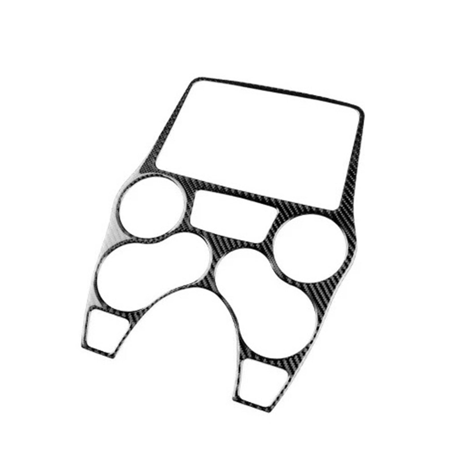 Mittelkonsolen-Abdeckung Für FIAT Für Panda 2003 2004 2005 2006 2007 2008 2009 2010 2011 LHD RHD Zentrale Steuerung Panel Echt Weiche Carbon Faser Aufkleber Armaturenbrett-Abdeckung(B2) von BHGMGEBLV