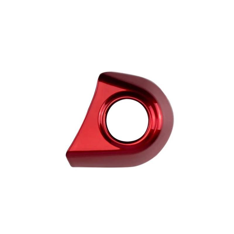 Mittelkonsolen-Abdeckung Für Ford Für Für Everest 2023 1 Stück ABS Carbon Faser Farbe Rot Motor Start Stop Taste Rahmen Trim Abdeckung Armaturenbrett-Abdeckung(Red) von BHGMGEBLV