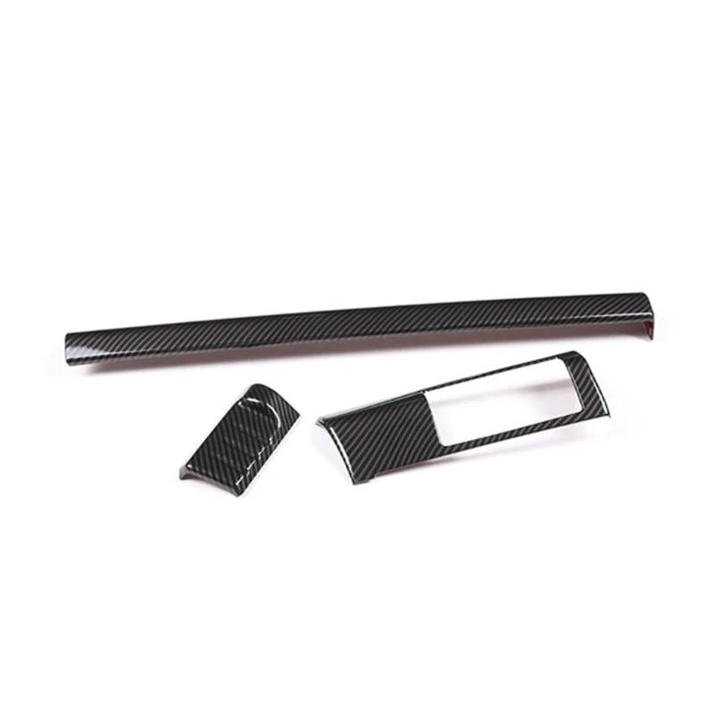 Mittelkonsolen-Abdeckung Für Land Für Rover Für Freelander 2 2007-2015 3 PCS Auto Armaturenbrett Panel Abdeckung Trim Dekoration Aufkleber Zubehör ABS Carbon Fiber Armaturenbrett-Abdeckung von BHGMGEBLV