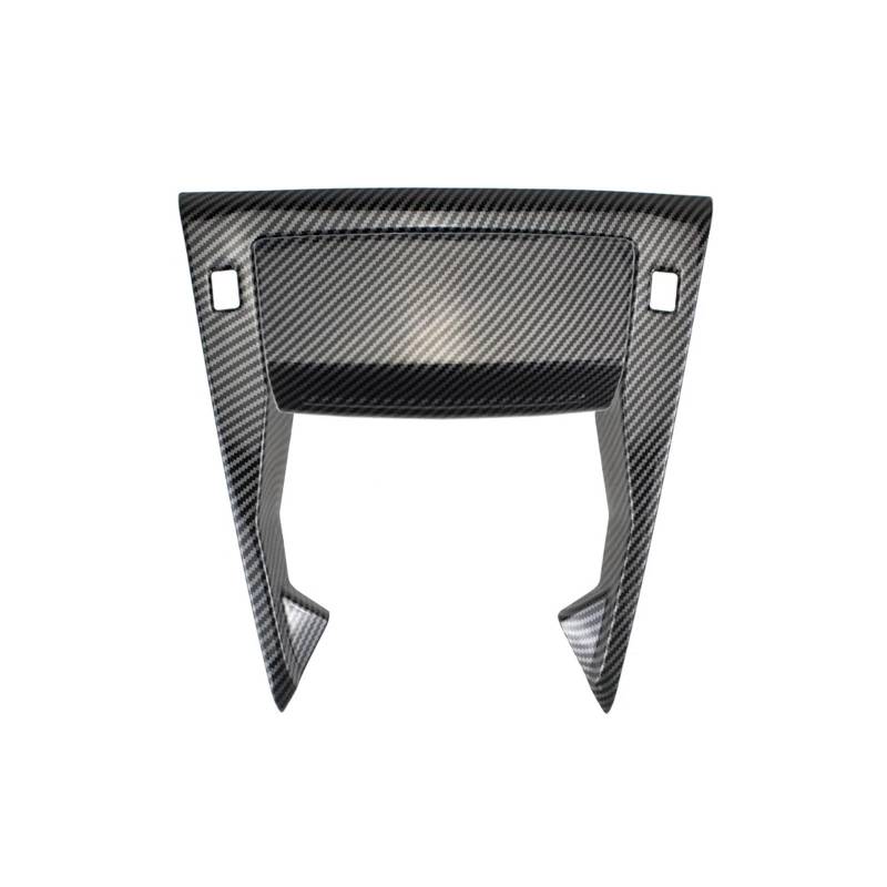 Mittelkonsolen-Abdeckung Für Peugeot 208 2020-2025 ABS Carbon Fiber Farbe Center Console USB U-förmige Schutzverkleidung Aufbewahrungsbox Abdeckung Armaturenbrett-Abdeckung(2 Pieces) von BHGMGEBLV