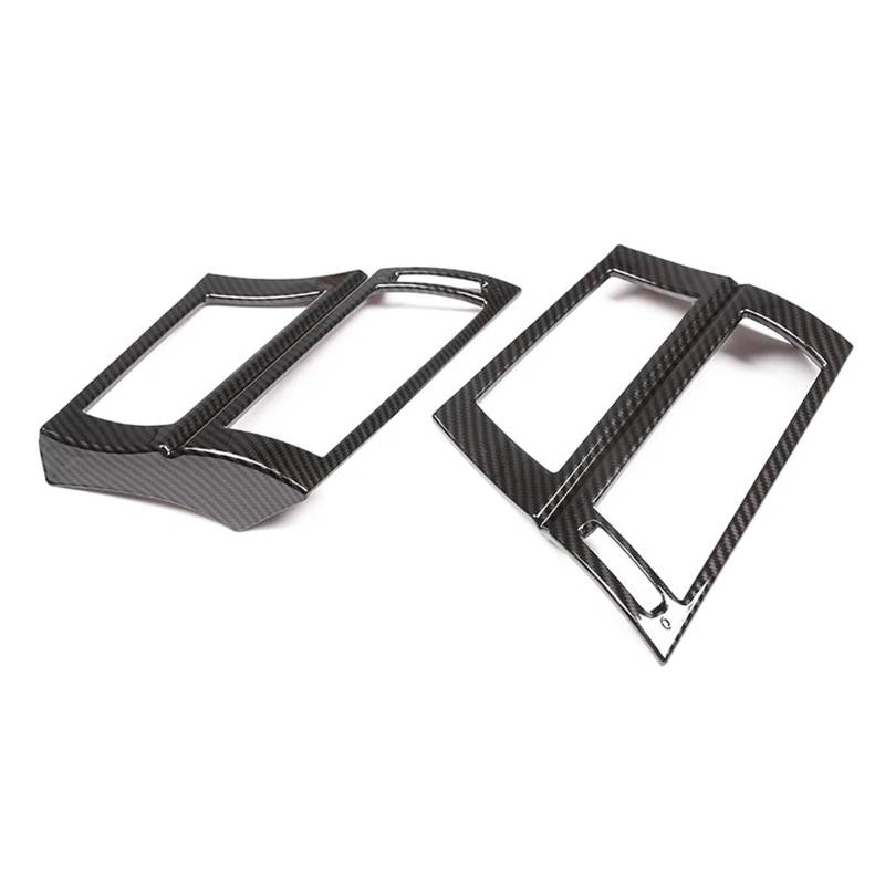 Mittelkonsolen-Abdeckung Für X5 Für X6 E70 E71 2008-2013 Kohlefaser 2 Stück ABS Auto Vorderseite Klimaanlage Entlüftungsrahmen Verkleidung Armaturenbrett-Abdeckung von BHGMGEBLV