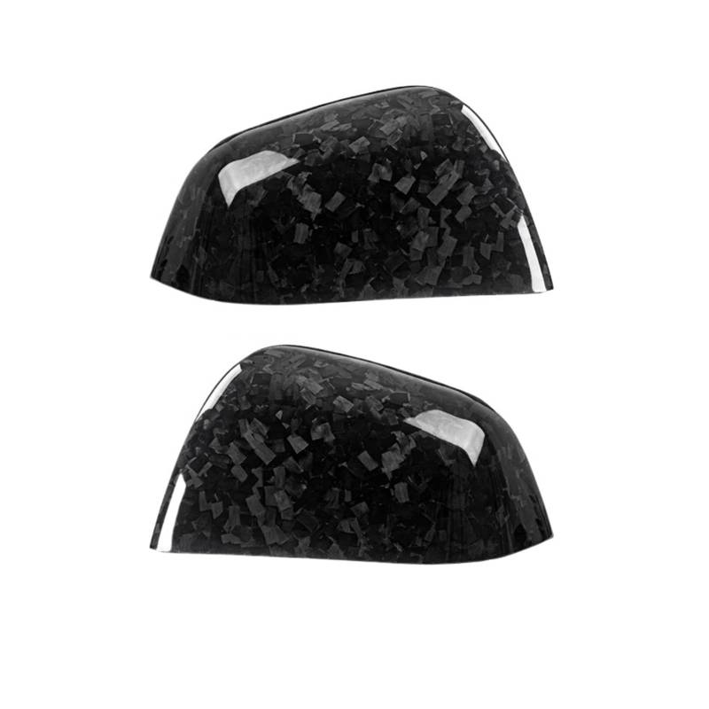 SeitenspiegelAbdeckungen Carbon Fiber Rückspiegel Schutzhülle Shell Zubehör Reverse Aufkleber Erfrischt Auto Spiegelkappen(Matte Finish) von BHGMGEBLV