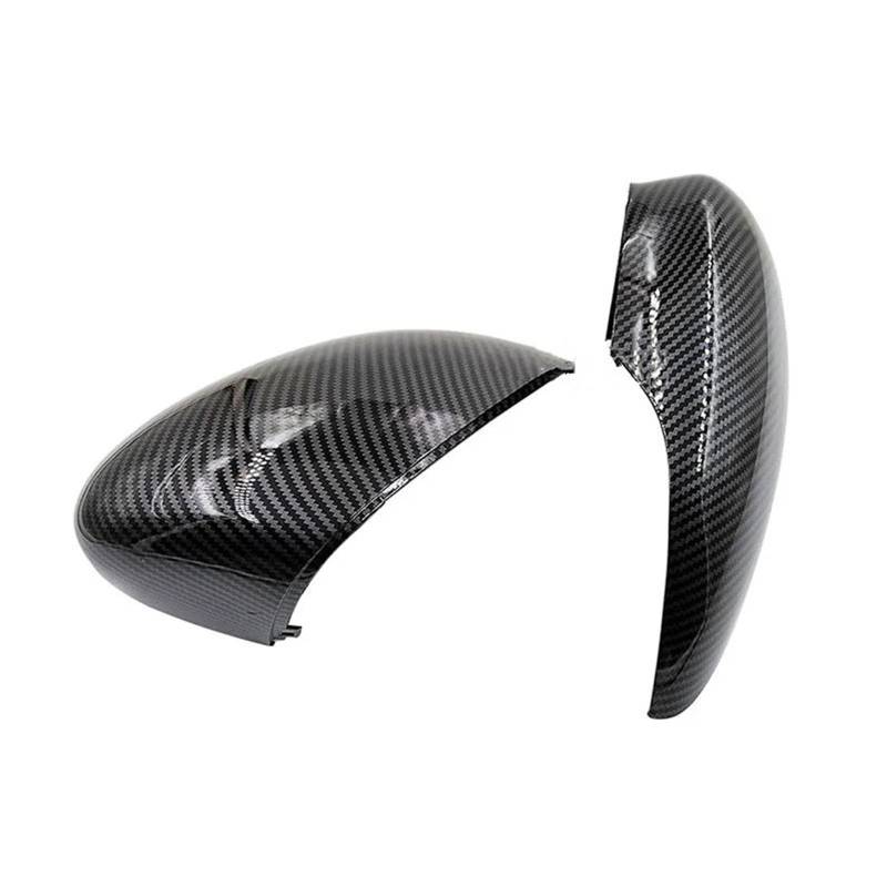 SeitenspiegelAbdeckungen Für Ford Für Fiesta Für MK7 Für MK 7 2009-2011 2012 2013 2014 2015 Spiegelgehäuse Mit Karbonfasermuster Hintere Abdeckung des Rückspiegelgehäuses Auto Spiegelkappen von BHGMGEBLV