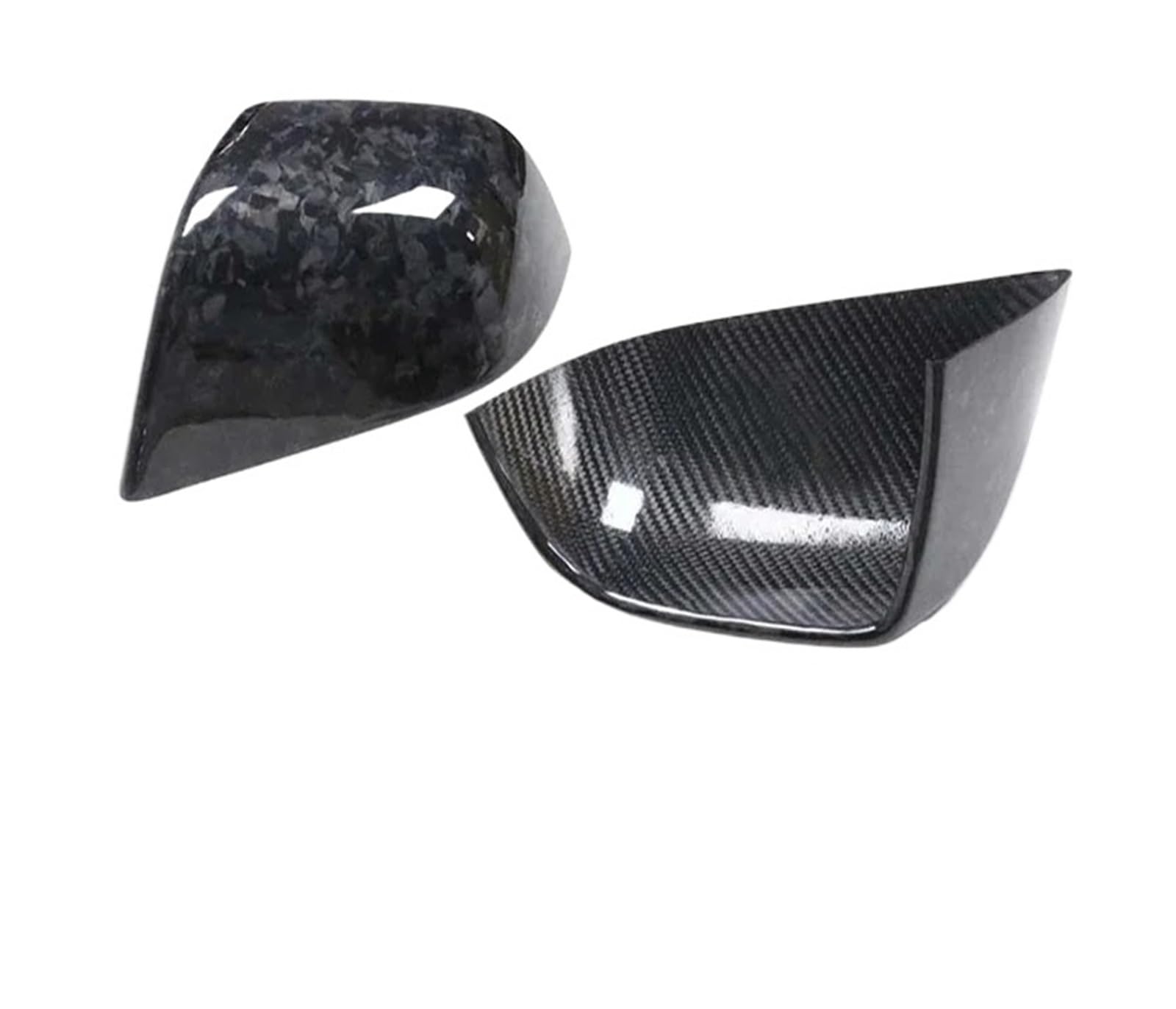 SeitenspiegelAbdeckungen Für Tesla Für Modell 3 Carbon Faser Rückspiegel Shell Cover Zufällig Schmieden Licht Matte Waben Hinzufügen Auf 2PCS Auto Spiegelkappen(Forging) von BHGMGEBLV