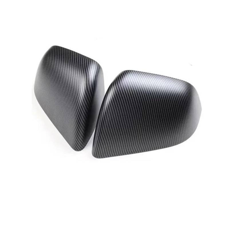 SeitenspiegelAbdeckungen Für Tesla Für Modell 3 Y 2023 Helle Matte Dekorative Shell Außen Zubehör Auto Rück Abdeckung Carbon Faser Rückspiegel Auto Auto Spiegelkappen(YMettaCarbonFiber) von BHGMGEBLV