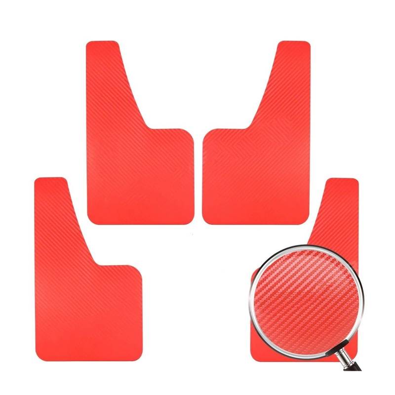 Stück Schmutzfänger Mud Flaps Für Clio IV Für Megane III Für Captur Für Zoe Für Megane IV Für Megane II Kotflügel Schmutzfänger Spritzschutz Kotflügel Schlammklappe Spritzschutz(4Red) von BHGMGEBLV