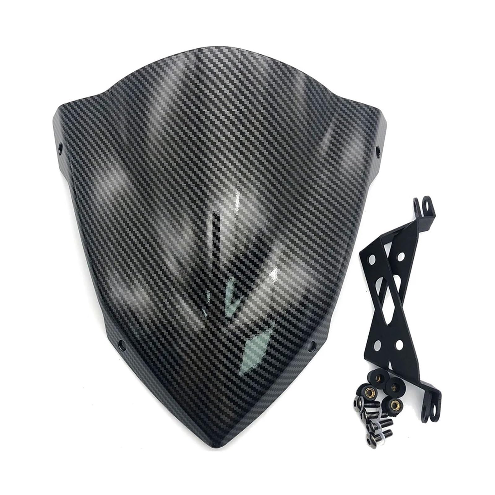 Tourenscheibe Getönt Für FZ-07 FZ07 FZ 07 2018 2019 Motorrad Sport Frontscheibe Windschutzscheibe Visier Bildschirm Motorräder Deflektor(Carbon 2018-2020) von BHGMGEBLV