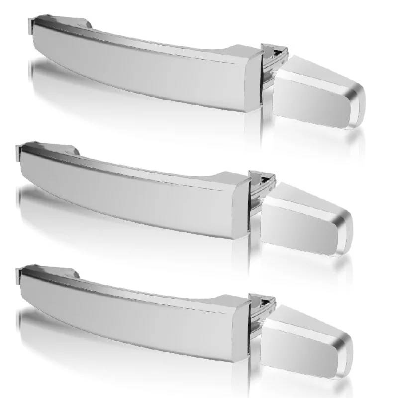 Türgriff Für Außen Fahrerseite Für Chevrolet Für Aveo Für Saturn Für Vue Für Holden Für Captiva Außentürgriff Vorne Hinten Chrom Schwarz Links Rechtslenker Türaußengriff Beifahrerseite(3 Sliver No Key von BHGMGEBLV