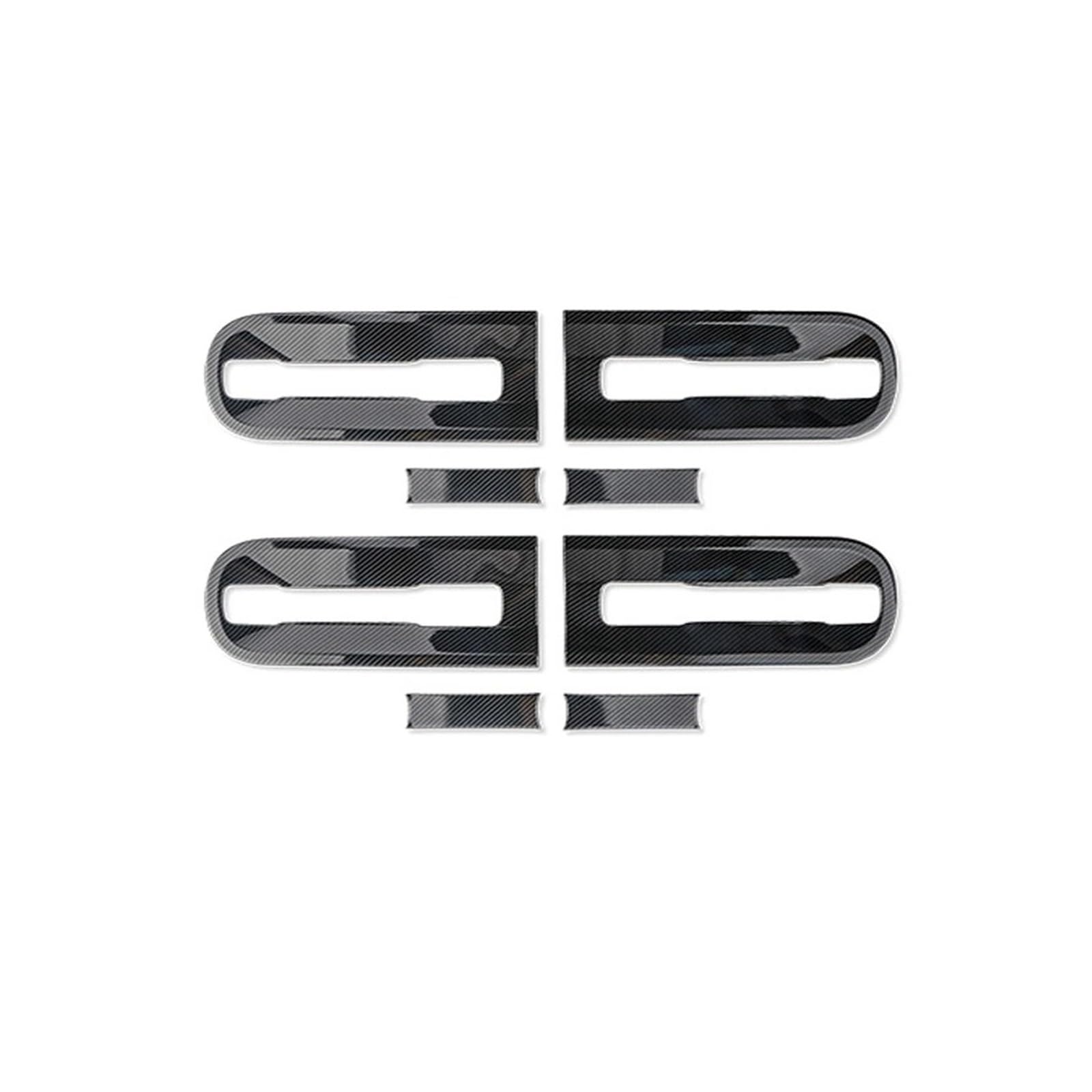 Türgriff Für Außen Fahrerseite Für Hyundai Für Staria 2021 2022 2023 Außen Carbon Fiber Stil Auto Tür Schüssel Griff Abdeckung Zubehör Trimmt Türaußengriff Beifahrerseite(Door Bowl) von BHGMGEBLV