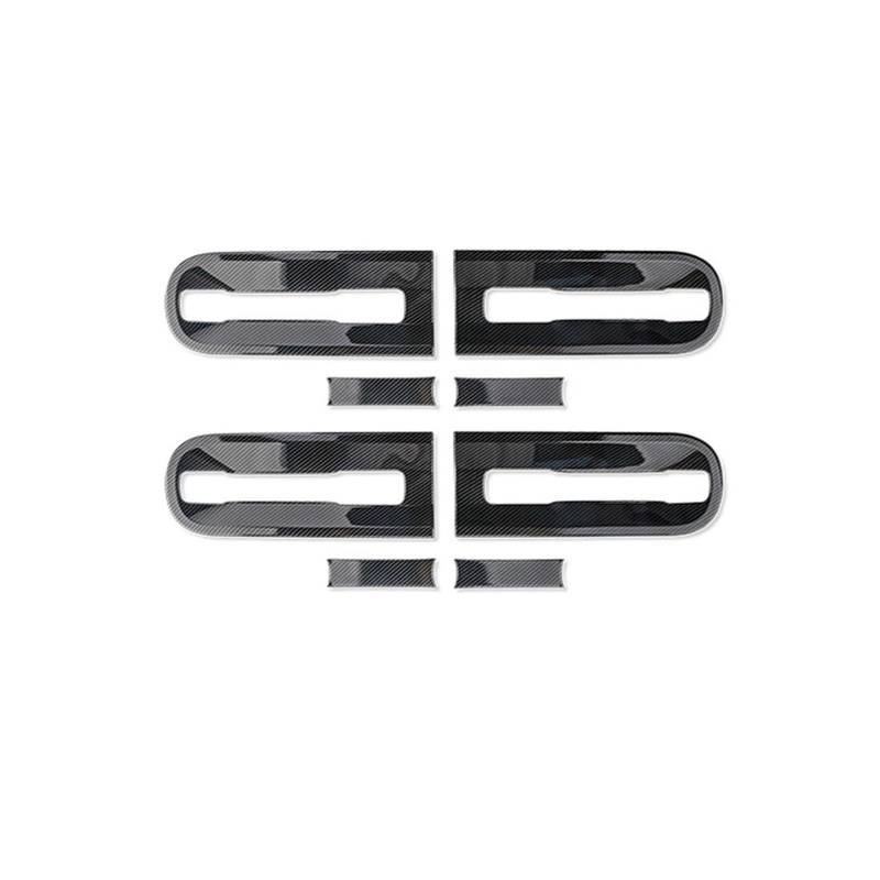 Türgriff Für Außen Fahrerseite Für Hyundai Für Staria 2021 2022 2023 Außen Carbon Fiber Stil Auto Tür Schüssel Griff Abdeckung Zubehör Trimmt Türaußengriff Beifahrerseite(Door Bowl) von BHGMGEBLV