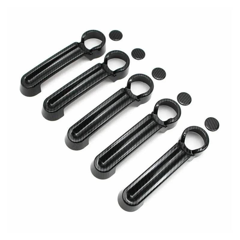 Türgriff Für Außen Fahrerseite Für Jeep Für Wrangler JK Für JKU 2007 2008 2009 2010-2018 Für Liberty Für Dodge Für Nitro Auto Carbon Fiber Außentürgriff-Formabdeckung Türaußengriff Beifahrerseite(Carb von BHGMGEBLV