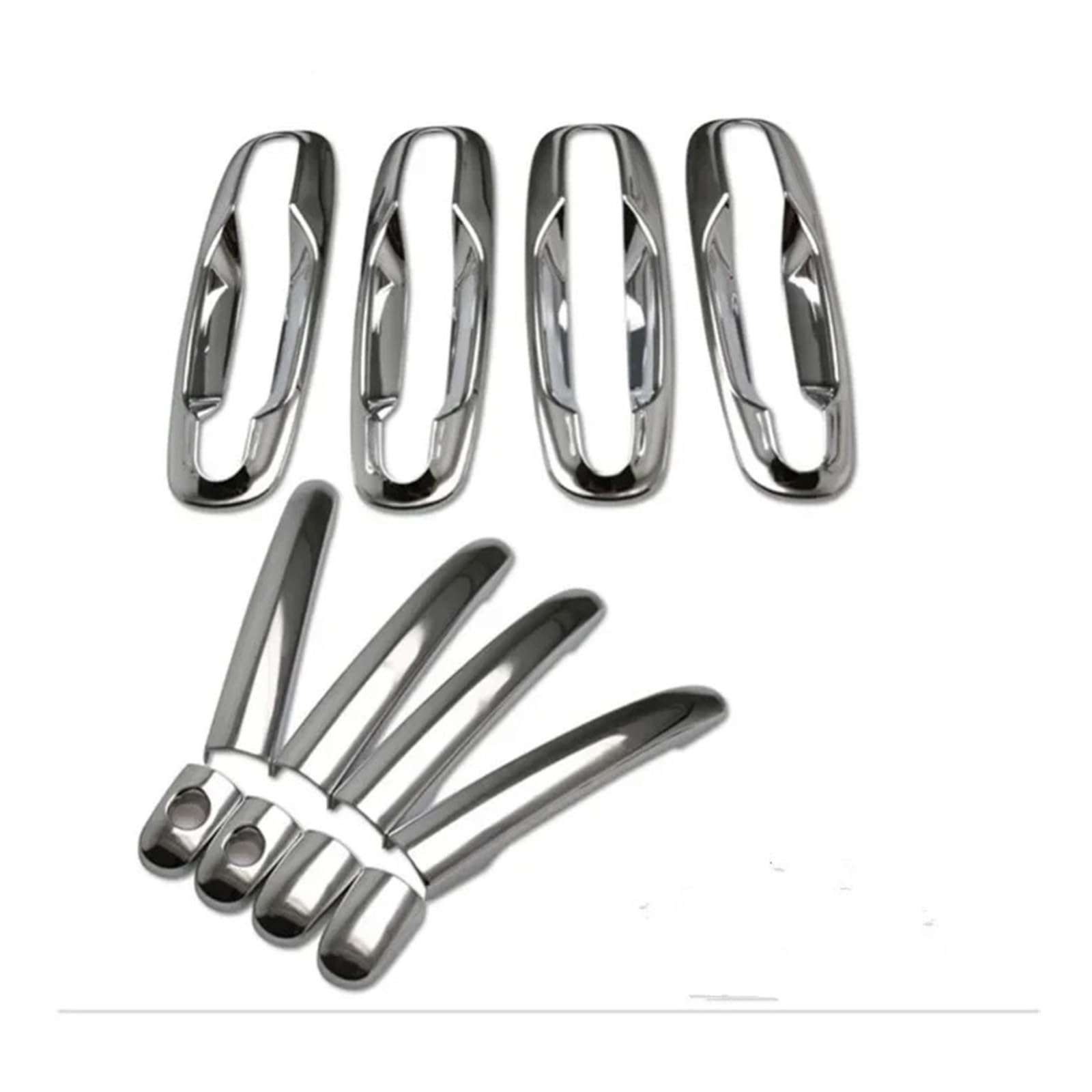 Türgriff Für Außen Fahrerseite Für Suzuki Für Forenza Für Holden Für Viva Aufkleber Auto Für Styling Chrom Außentürgriffe Abdeckungen Türaußengriff Beifahrerseite(2keyhole Handle Bowl) von BHGMGEBLV