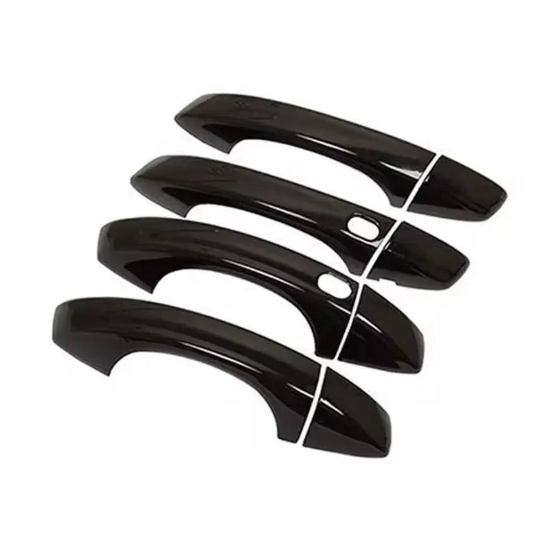 Türgriff Für Außen Fahrerseite Für VW Für Golf 7 MK7 MK7.5 2014 2015 2016 2017 2018 2019 Autoaufkleber Carbon Chrom Schwarz Silber Außentürgriff-Formabdeckung Türaußengriff Beifahrerseite(Smart Black) von BHGMGEBLV