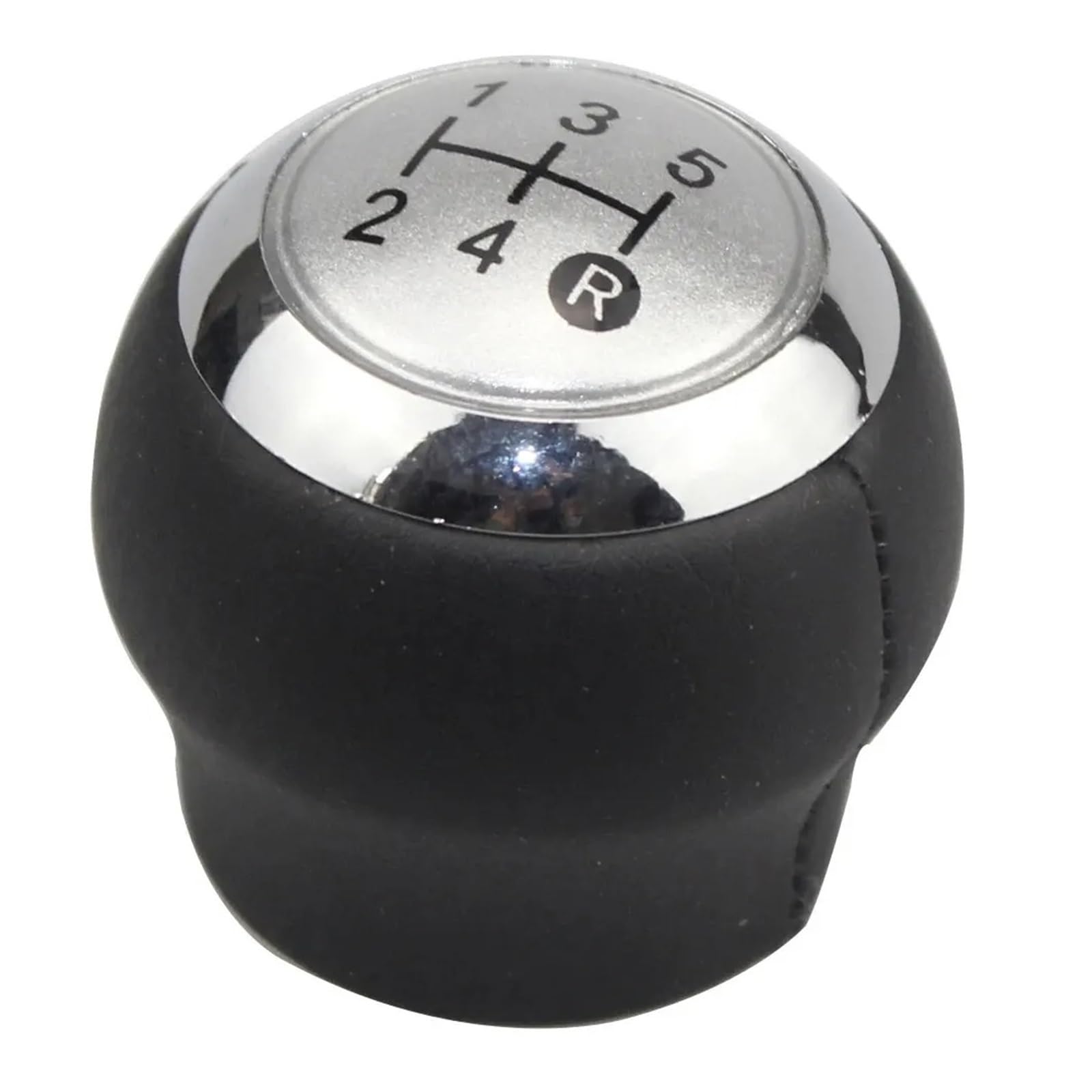 Universal Fahrzeug Schaltknauf Für Toyota Für Verso Für Auris Für Aygo Zubehör 5/6 Geschwindigkeit Auto Schaltknauf Hebel Shifter Stick Handball Manuell Schaltgetriebe(Silver 5 Speed) von BHGMGEBLV