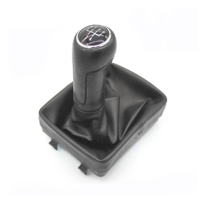 Universal Fahrzeug Schaltknauf Für VW Für Polo 9N 9N2 2002 2003 2004 2005 2006 2007 2008 2009 Leder Schaltknauf Hebel Shifter Gamasche Boot Fall Manuell Schaltgetriebe von BHGMGEBLV