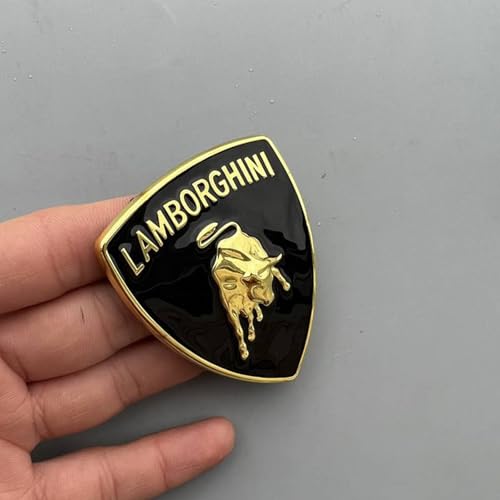 Auto Abzeichen Logo für Lamborghini,Motorhaubenaufkleber Kofferraumaufkleber Emblem Auto-Tuning-Emblem Sticker Zubehör von BHNRXQNJ