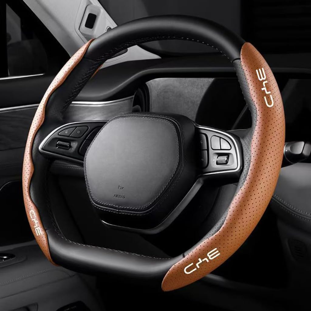 Auto Lenkradhüllen für BYD Song/Song New Energy/Yuan Plus,Segmentierter Lenkradschutz Atmungsaktive Griff Deko Zubehör Auto Lenkradhüllen für BYD Song/Song New Energy/Yuan Plus,Segmentierter Lenkradschutz Atmungsaktive Griff Deko Zubehör von BHNRXQNJ